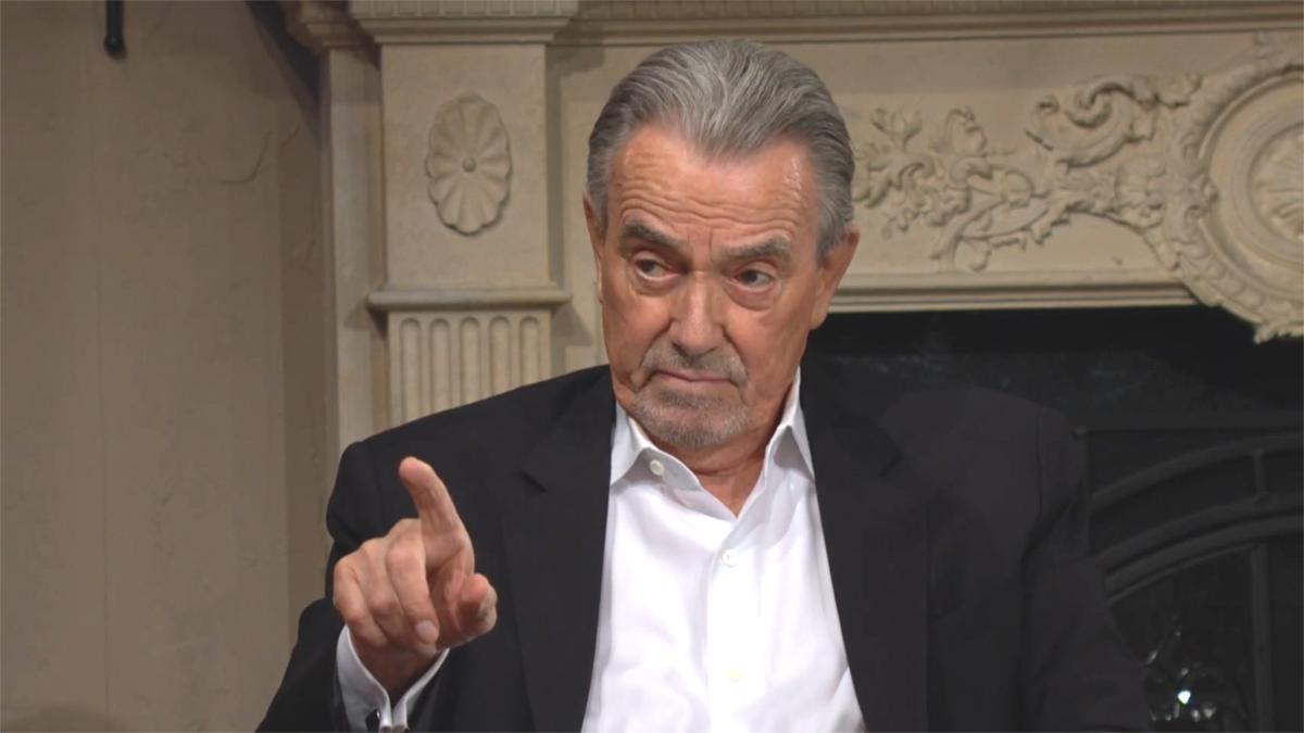 Victor (Eric Braeden) met les choses au clair avec Adam. Les Feux de l'Amour, épisode 12682 (15 août 2023, CBS)