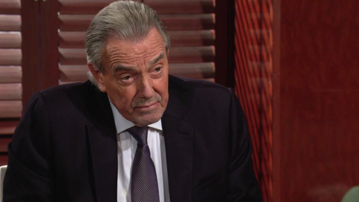 Victor (Eric Braeden) demande à Nikki de garder le secret. Les Feux de l'Amour, épisode 12724 (13 octobre 2023, CBS)