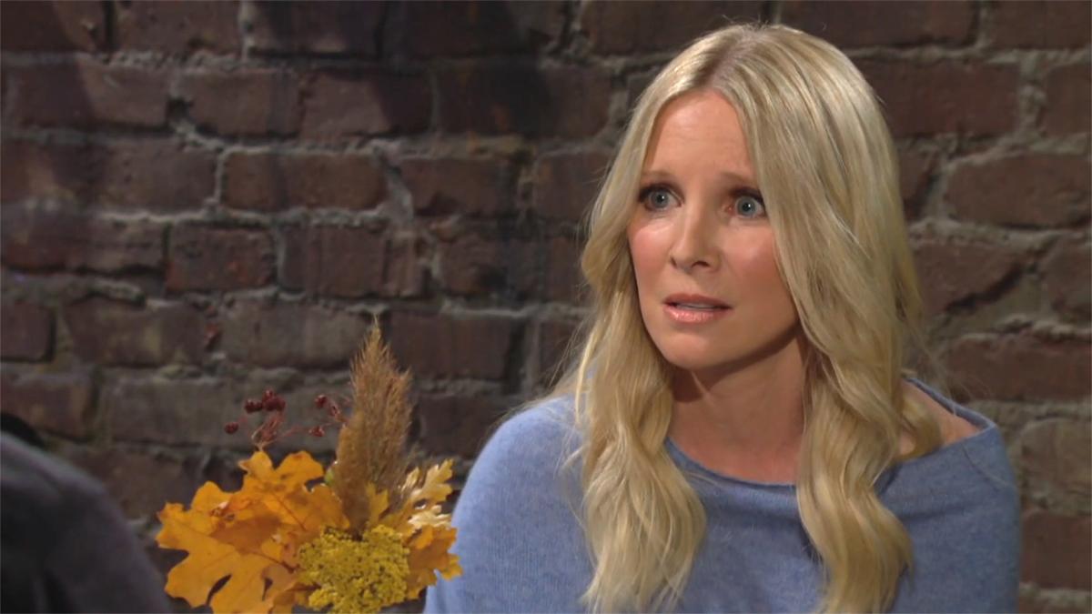 Le voyage de Christine (Lauralee Bell) ne s'est pas passé comme elle l'espérait. Les Feux de l'Amour, épisode 12732 (25 octobre 2023, CBS)