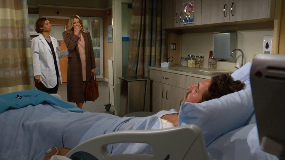 Summer (Allison Lanier) est sous le choc. Les Feux de l'Amour, épisode 12743 (9 novembre 2023, CBS)