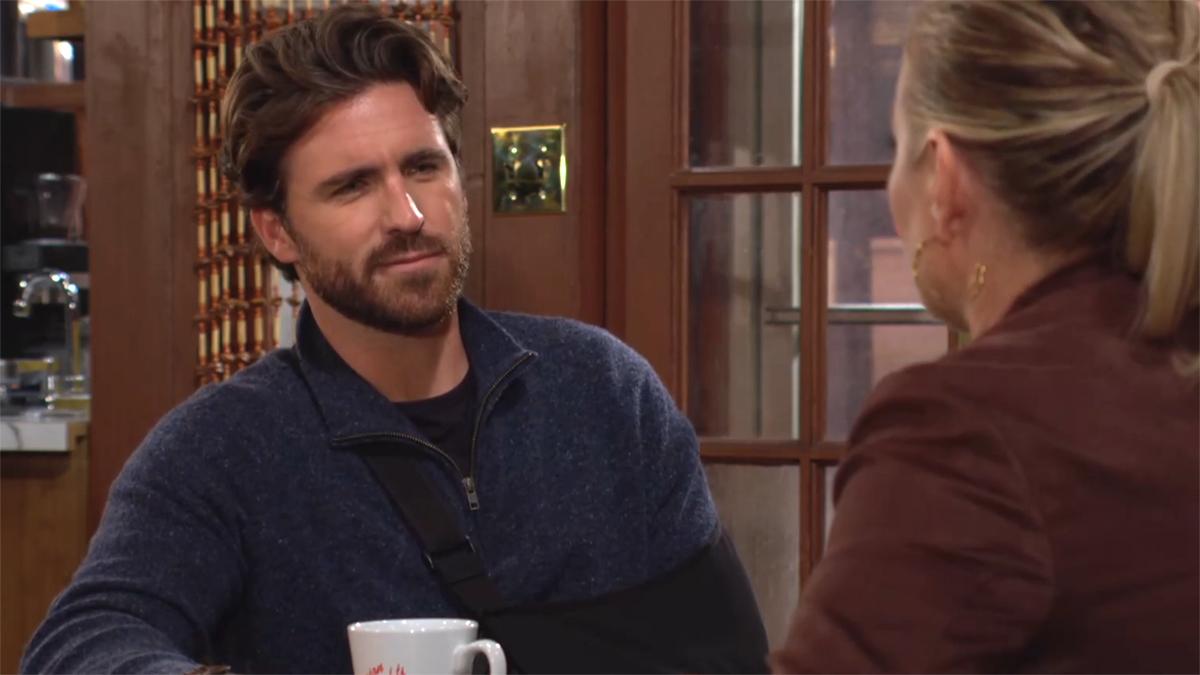 Chance (Conner Floyd) prend une décision importante. Les Feux de l'Amour, épisode 12757 (1 décembre 2023, CBS)