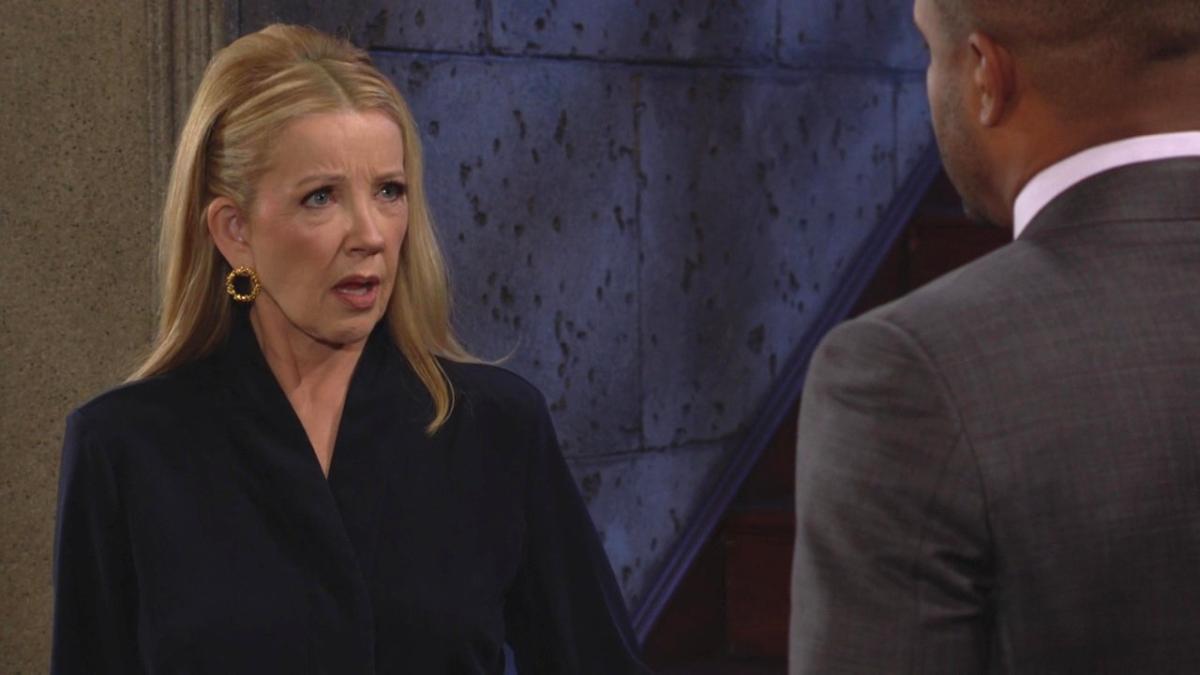 Nikki (Melody Thomas Scott) est scandalisée par les accusations de Nate ! Les Feux de l'Amour, épisode 12771 (21 décembre 2023, CBS)