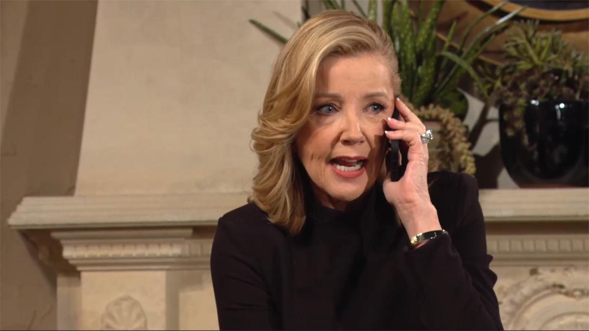 Nikki (Melody Thomas Scott) refuse de trembler face à Jordan. Les Feux de l'Amour, épisode 12807 (14 février 2024, CBS)