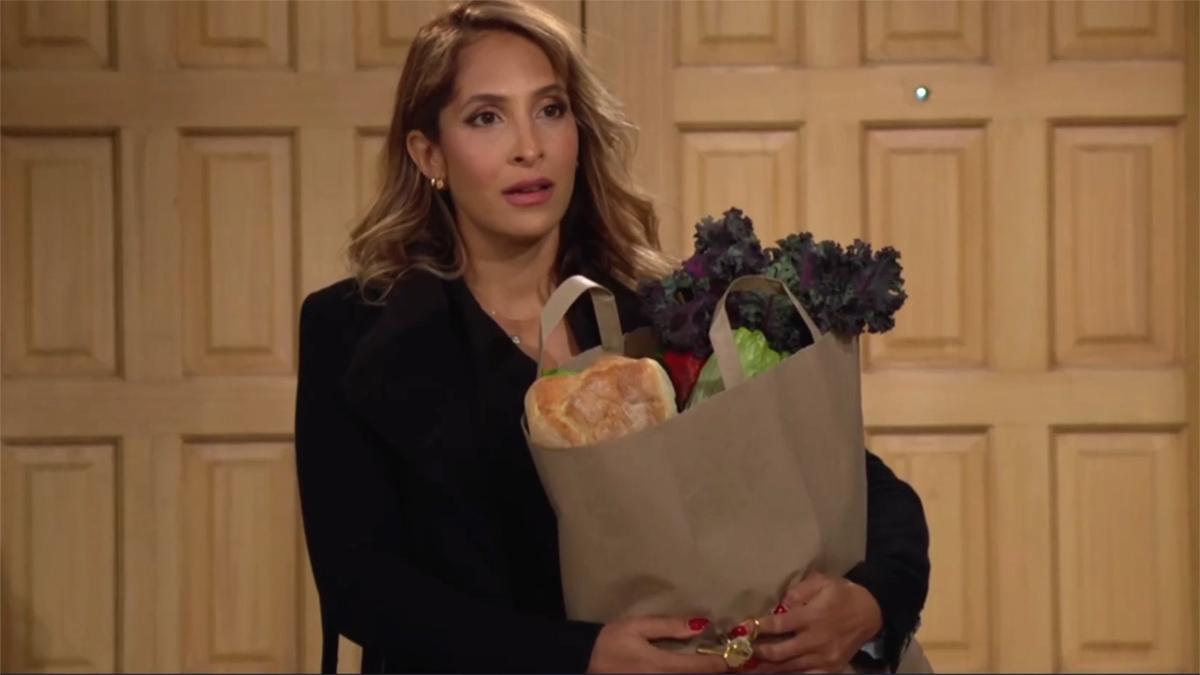 Lily (Christel Khalil) ne s'attendait pas à ça à son retour. Les Feux de l'Amour, épisode 12827 (13 mars 2024, CBS)