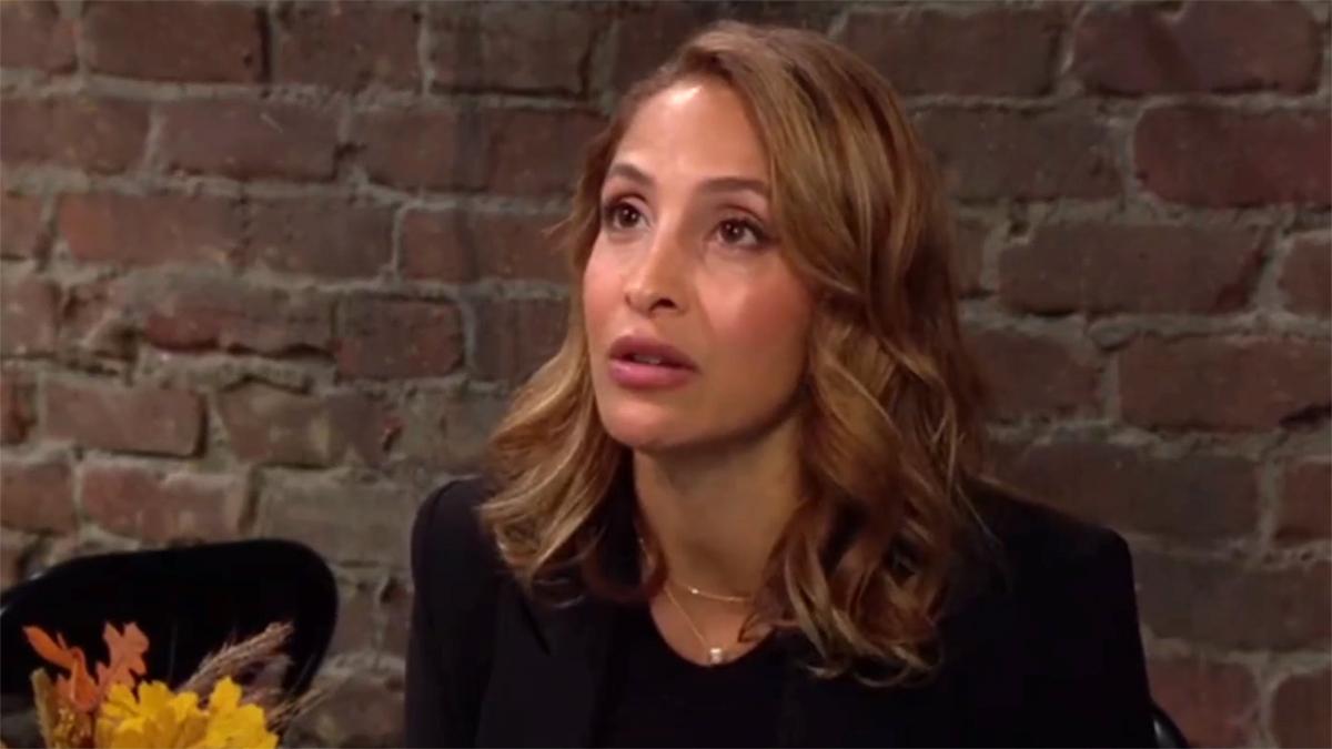 Lily (Christel Khalil) se sent doublement trahie. Les Feux de l'Amour, épisode 12833 (25 mars 2024, CBS)