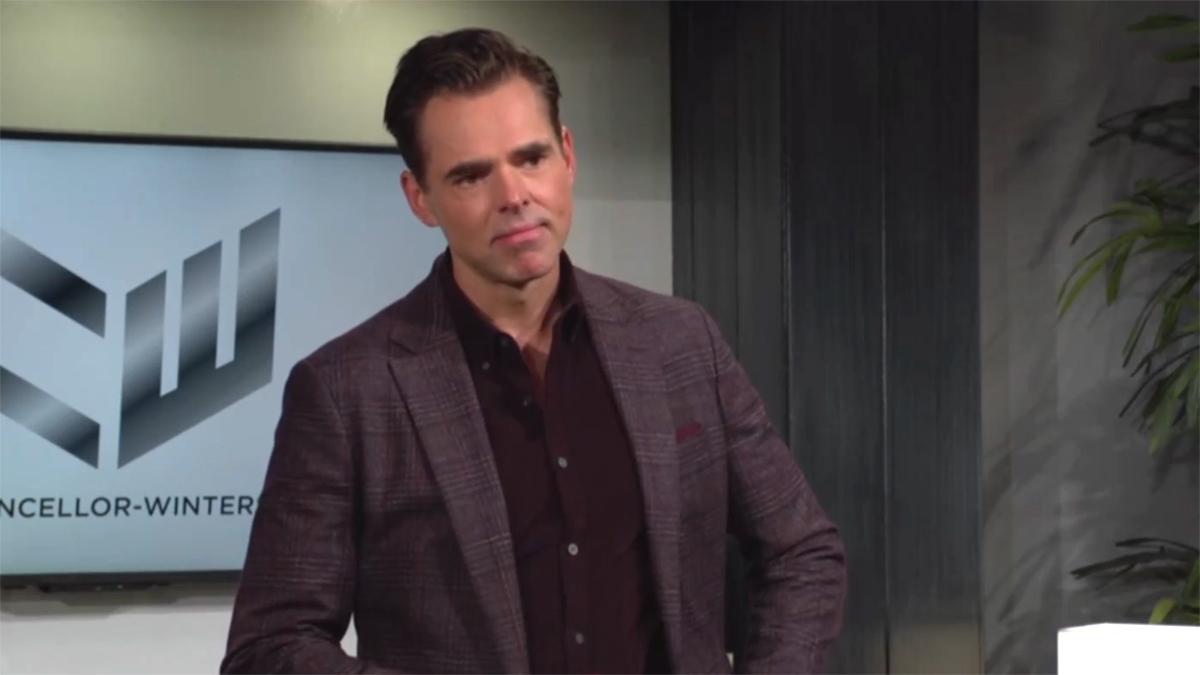 Billy (Jason Thompson) a de grandes ambitions pour Chancellor-Winters. Les Feux de l'Amour, épisode 12842 (5 avril 2024, CBS)