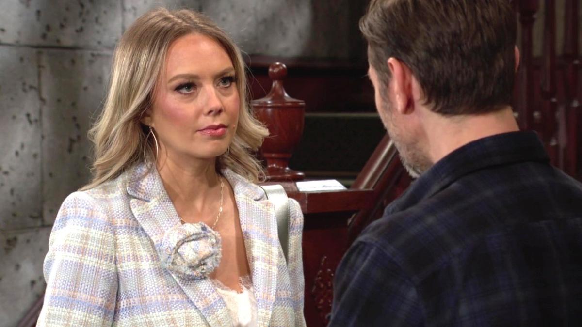 Abby (Melissa Ordway) ne veut pas mentir à Daniel. Les Feux de l'Amour, épisode 12871 (16 mai 2024, CBS)