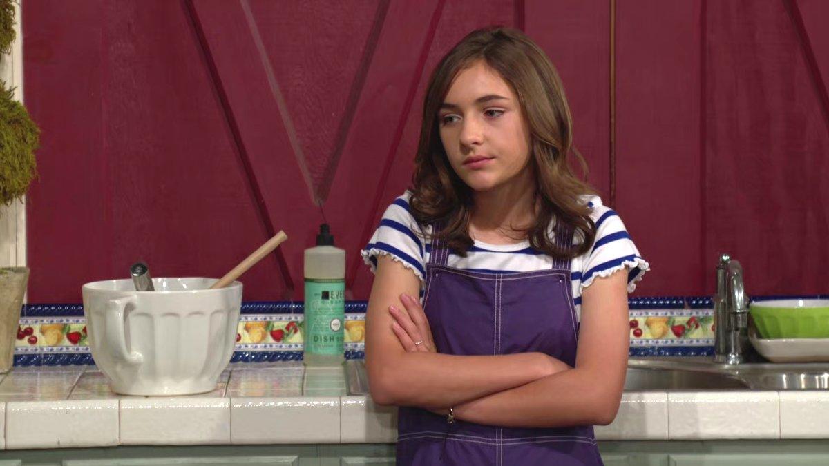 Katie (Sienna Mercuri) n'a aucune envie d'accueillir Claire comme sa sœur. Les Feux de l'Amour, épisode 12898 (24 juin 2024, CBS)