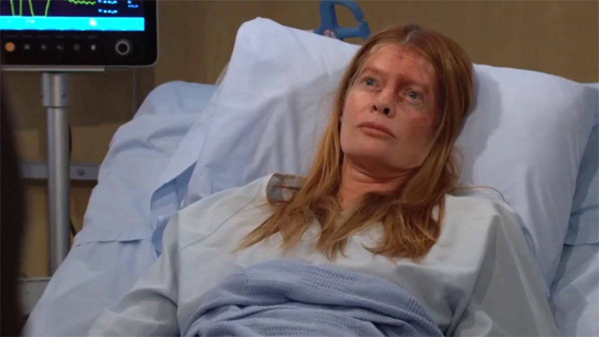 Phyllis (Michelle Stafford) n'a aucun doute sur ce qui s'est passé. Les Feux de l'Amour, épisode 13007 (22 novembre 2024, CBS)
