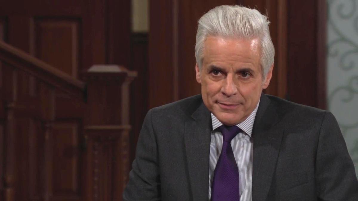 Après tout ce qui s'est passé, Michael (Christian Le Blanc) voudrait que Victor se repose. Les Feux de l'Amour, épisode 13069 (26 février 2025, CBS)