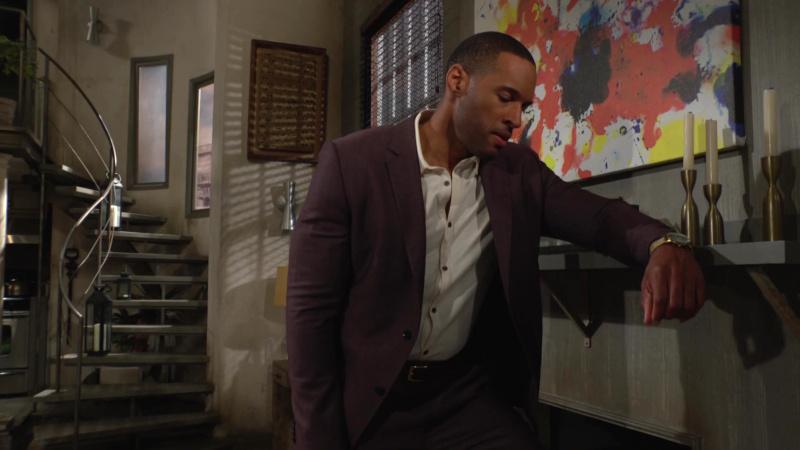 Carter (Lawrence Saint-Victor) n'a pas le moral... Amour, Gloire et Beauté/Top Models, épisode 9526 (16 mai 2025, CBS)