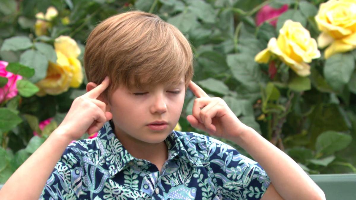 Harrison (Redding Munsell) se concentre pour trouver la meilleure idée possible. Les Feux de l'Amour, épisode 13133 (29 mai 2025, CBS)