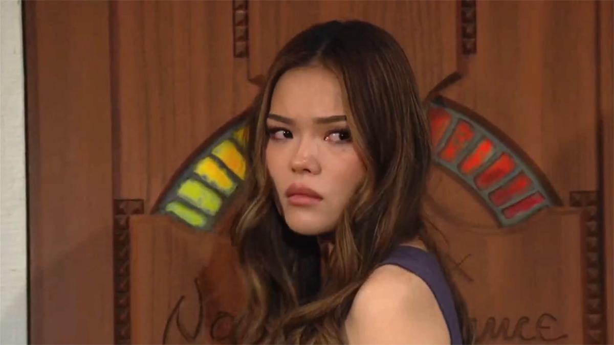 Luna (Lisa Yamada) n'est pas du genre à renoncer. Amour, Gloire et Beauté/Top Models, épisode 9539 (4 juin 2025, CBS)