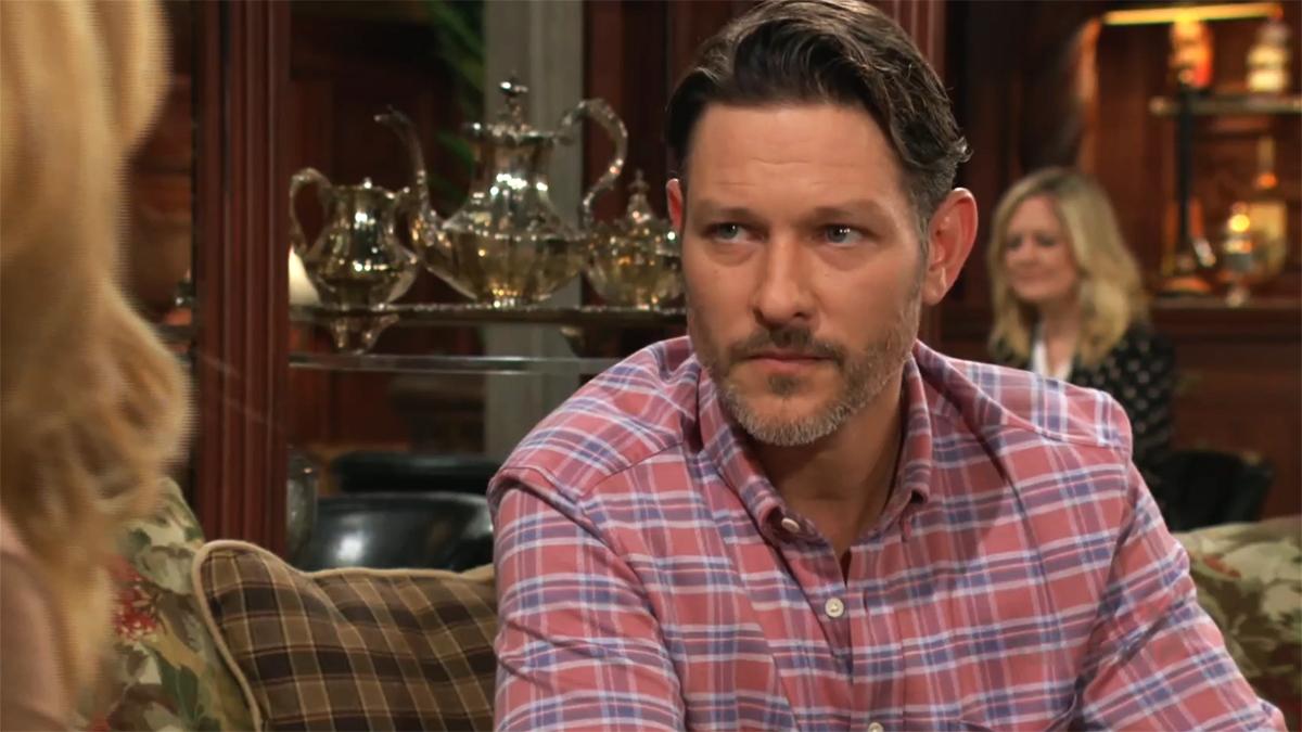 Daniel (Michael Graziadei) n'aime pas beaucoup la direction que prend sa mère. Les Feux de l'Amour, épisode 13140 (9 juin 2025, CBS)