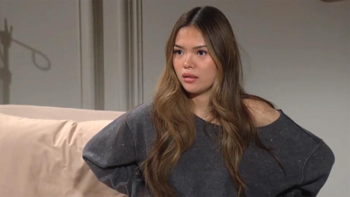 Luna (Lisa Yamada) réalise que cette seconde vie n'est peut-être pas tant un cadeau... Amour, Gloire et Beauté/Top Models, épisode 9590 (15 août 2025, CBS)