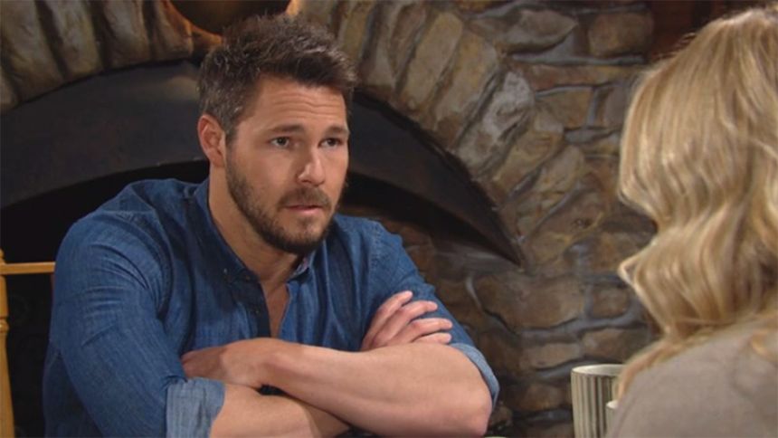 Liam (Scott Clifton) fait ce qu'il peut pour aider Brooke. Top Modèles,
épisode 8730 (30 janvier 2023,
TVA)