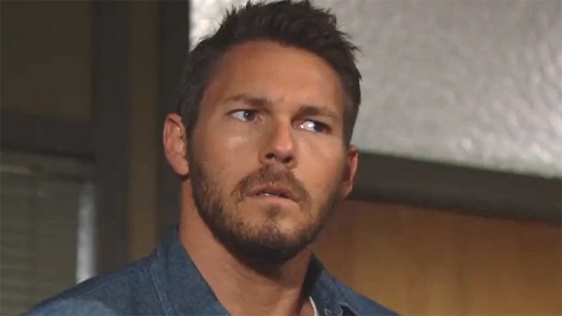 Liam (Scott Clifton) a une mauvaise surprise en trouvant Sheila dans la chambre de Steffy. Top Models,
                     épisode 8758 (25 janvier 2023,
RTL9)