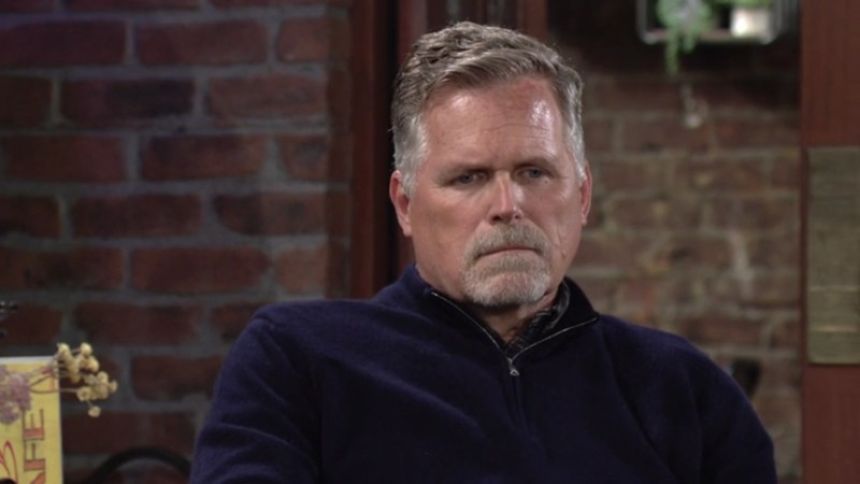 Ashland (Robert Newman) veut se racheter. Les Feux de l'Amour,
épisode 12356 (5 mai 2022,
CBS)