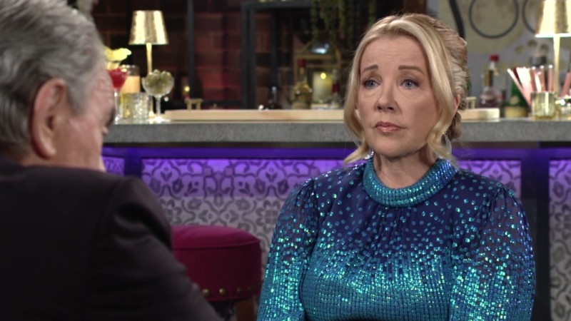 Nikki (Melody Thomas Scott) a peur de perdre sa fille pour toujours. Les Feux de l'Amour,
                     épisode 12385 (16 juin 2022,
CBS)