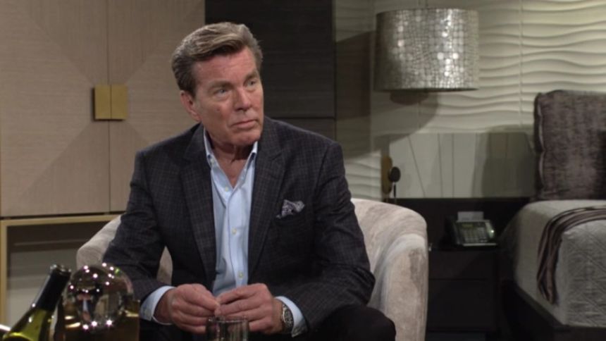 Jack (Peter Bergman) écoute les arguments de Phyllis. Les Feux de l'Amour,
épisode 6719 (26 décembre 2024,
AUVIO)