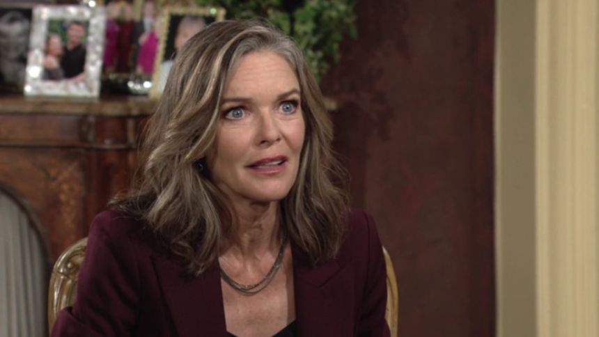 Diane (Susan Walters) est persuadée que Phyllis essaie de s'en prendre à elle. Les Feux de l'Amour,
                     épisode 12448 (13 septembre 2022,
CBS)