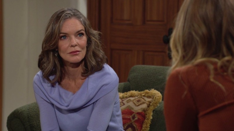 Diane (Susan Walters) est surprise par l'attitude de Summer. Les Feux de l'Amour,
épisode 9258 (8 juillet 2025,
TF1)