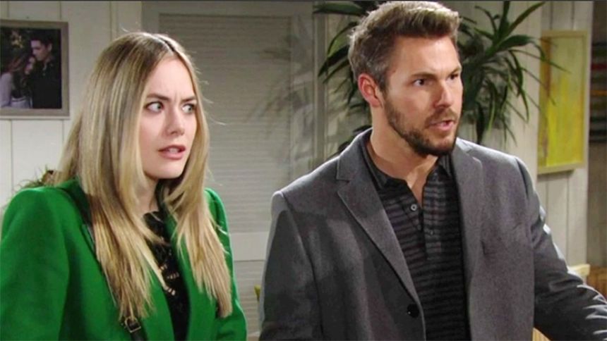 Liam (Scott Clifton) est révolté en apprenant ce qu'il se passe avec Bill. Top Models,
épisode 8937 (10 avril 2023,
RTS)