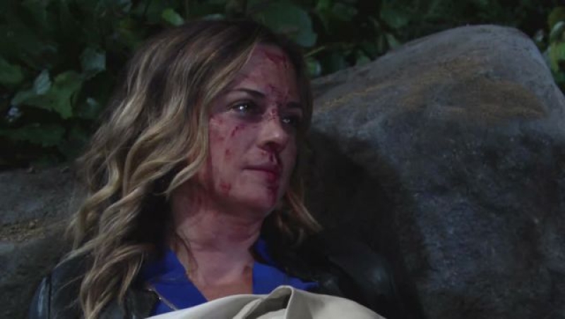 Sage (Kelly Sullivan) ne se fait pas d'illusions. Les Feux de l'Amour,
                     épisode 10911 (29 mars 2024,
TVA)