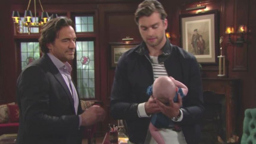Thomas (Pierson Fodé) craint de ne pas revoir son fils avant longtemps… Top Modèles,
épisode 7341 (5 juillet 2017,
TVA)