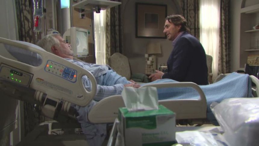 Le fossé se creuse entre Ridge (Thorsten Kaye) et son père. Amour, Gloire et Beauté/Top Models,
épisode 7443 (18 octobre 2016,
CBS)