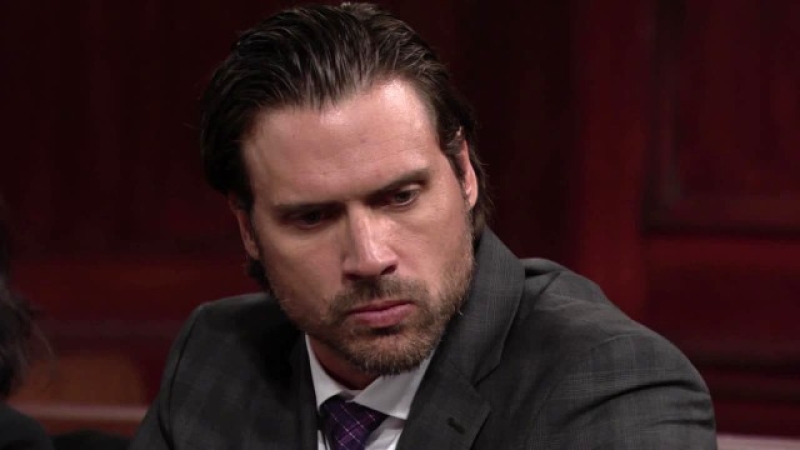 Nick (Joshua Morrow) est agacé par la visite de Sharon en son absence. Les Feux de l'Amour,
épisode 11062 (28 octobre 2024,
TVA)