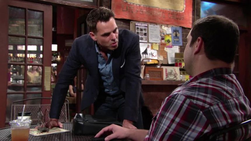 Billy (Jason Thompson) est furieux ! Les Feux de l'Amour,
épisode 11231 (31 juillet 2017,
CBS)