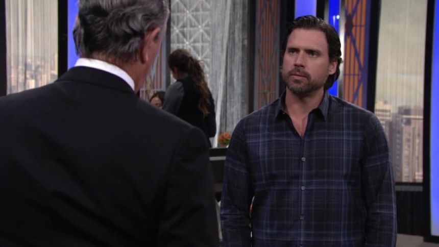 Nick (Joshua Morrow) veut enterrer la hache de guerre. Les Feux de l'Amour,
épisode 11286 (17 octobre 2017,
CBS)