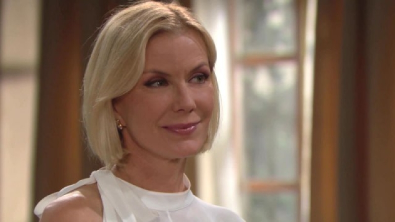 Brooke (Katherine Kelly Lang) a le sens de l'accueil... Amour, Gloire et Beauté/Top Models,
                     épisode 7822 (23 avril 2018,
CBS)
