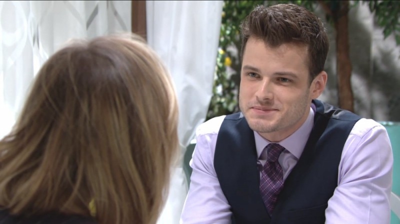 Kyle (Michael Mealor) est prêt à tout pour empêcher Summer de gagner leur pari… Les Feux de l'Amour,
                     épisode 11501 (22 août 2018,
CBS)