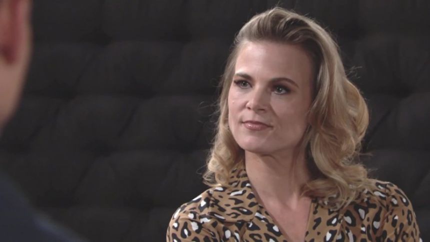 Phyllis (Gina Tognoni) ne croit pas aux prétendues bonnes intentions de Sinead... Les Feux de l'Amour,
épisode 8251 (23 juillet 2021,
TF1)