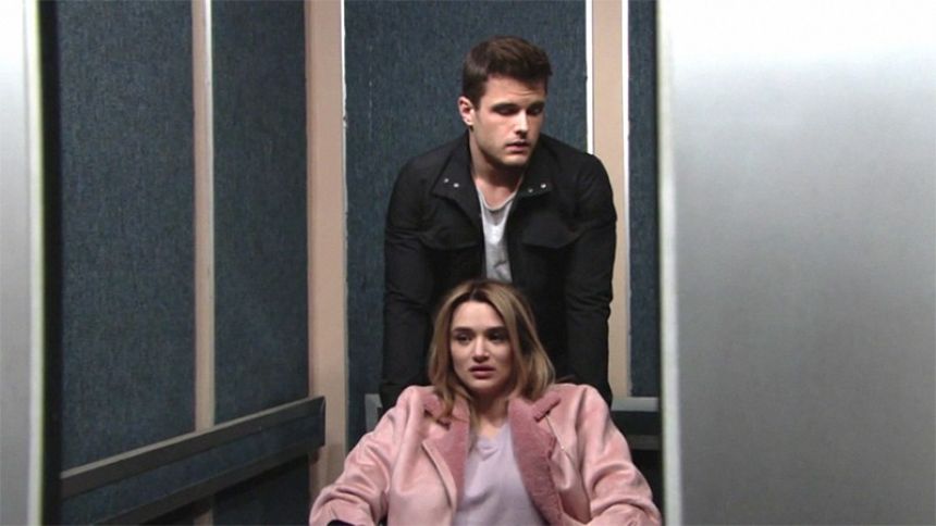 Il est temps pour Kyle (Michael Mealor) et Summer (Hunter King) de commencer une nouvelle vie, ensemble. Les Feux de l'Amour,
épisode 11650 (27 mars 2019,
CBS)