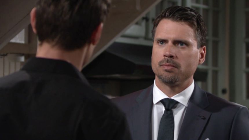 Nick (Joshua Morrow) va se battre pour la garde de Christian. Les Feux de l'Amour,
épisode 11693 (27 mai 2019,
CBS)
