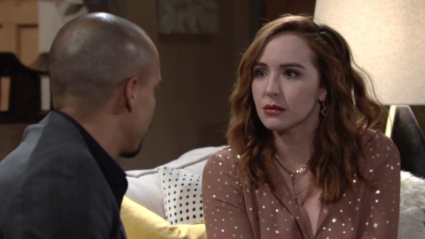 Devon propose un travail à Mariah (Camryn Grimes). Les Feux de l'Amour,
épisode 8439 (13 avril 2022,
TF1)