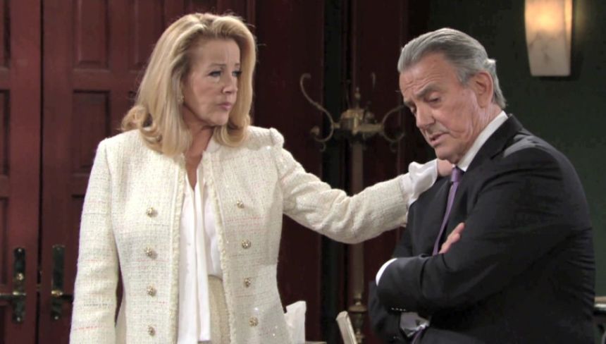 Victor (Eric Braeden) annonce sa maladie à ses enfants. Les Feux de l'Amour,
épisode 11706 (13 juin 2019,
CBS)