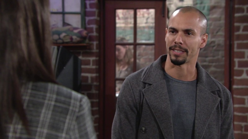 Devon (Bryton James) perd patience. Les Feux de l'Amour,
                     épisode 6125 (15 août 2022,
AUVIO)