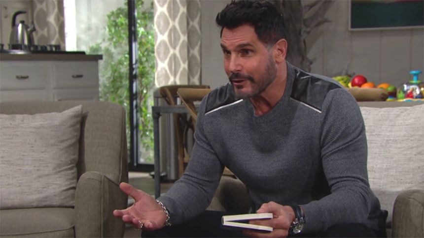 Bill (Don Diamont) a quelques conseils à donner à Wyatt... Top Modèles,
épisode 8206 (10 décembre 2020,
TVA)