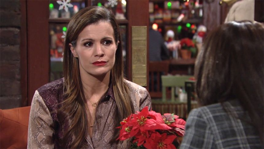 Chelsea (Melissa Claire Egan) fait part de son problème à Amanda . Les Feux de l'Amour,
épisode 11835 (17 décembre 2019,
CBS)