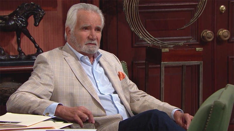 Eric (John McCook) reste confiant face à l'avenir. Top Models,
                     épisode 8336 (3 décembre 2020,
RTS)