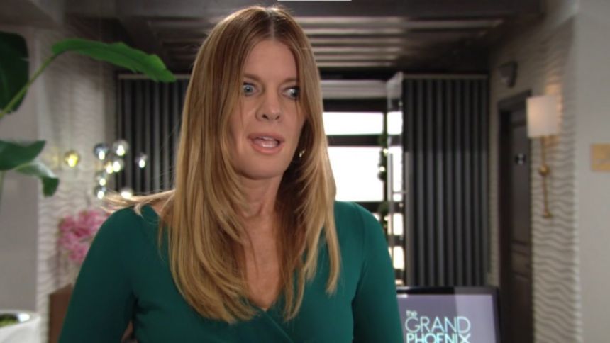 Phyllis (Michelle Stafford) comprend qu'on lui met des bâtons dans les roues. Les Feux de l'Amour,
épisode 8702 (21 avril 2023,
TF1)