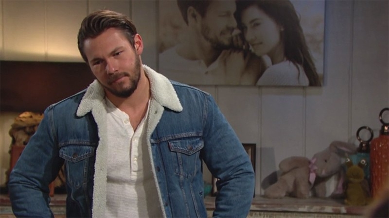 Liam (Scott Clifton) n'a aucune envie de mentir à Hope. Amour, Gloire et Beauté,
                     épisode 8418 (23 novembre 2021,
TF1)
