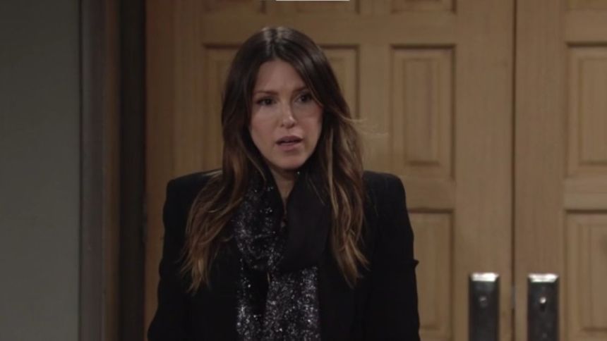 Chloe (Elizabeth Hendrickson) rend visite à Chelsea. Les Feux de l'Amour,
épisode 8765 (20 juillet 2023,
TF1)