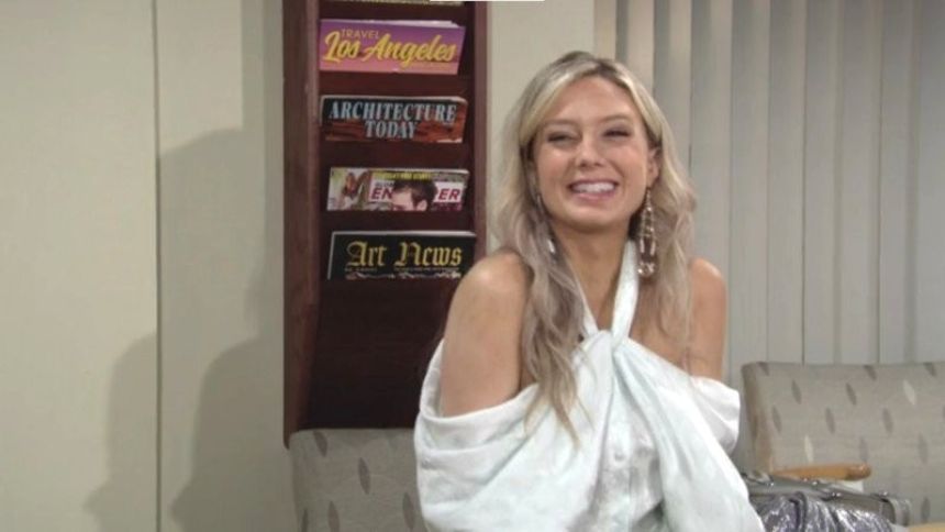 C'est le grand jour pour Abby (Melissa Ordway) ! Les Feux de l'Amour,
épisode 12083 (8 avril 2021,
CBS)