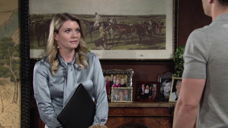 Vu l'attitude des Abbott, Tara (Elizabeth Leiner) décide de quitter Genoa avec Harrison. Les Feux de l'Amour,
                     épisode 8906 (22 février 2024,
TF1)