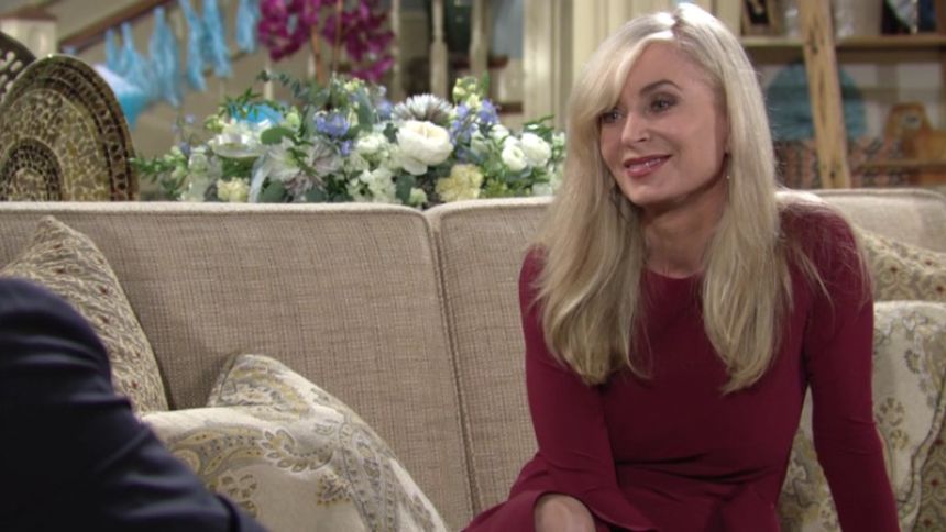 Ashley (Eileen Davidson) est ravie de devenir grand-mère. Les Feux de l'Amour,
épisode 6516 (14 mars 2024,
AUVIO)
